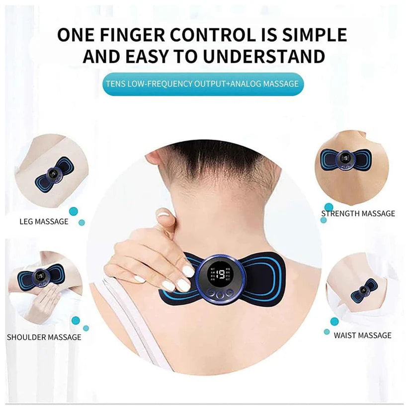 Portable Neck Massager – USB Rechargeable EMS