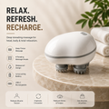 Electric Scalp Massager – Portable USB Rechargeable with 4 Heads