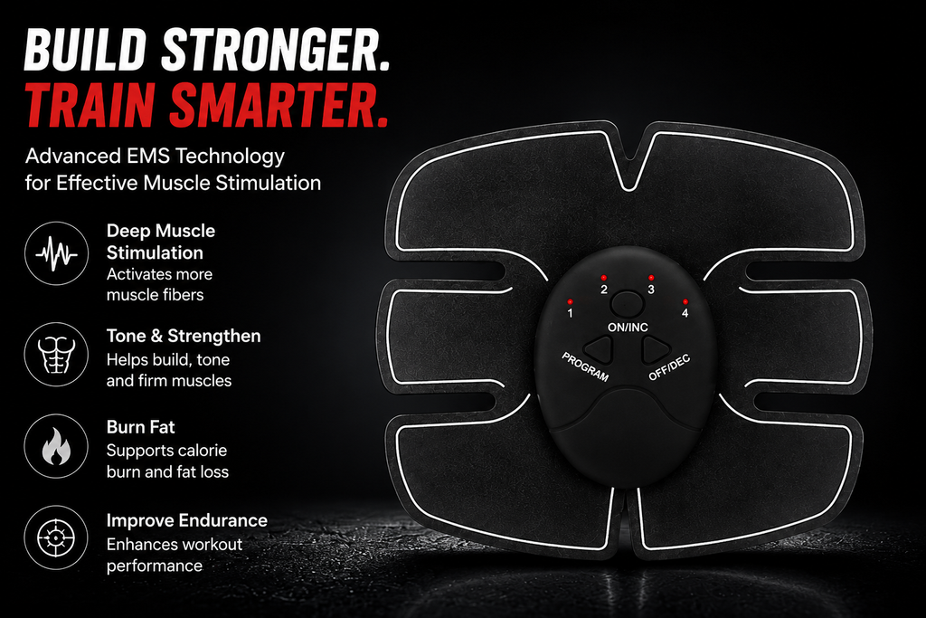 Wireless ABS Stimulator – EMS Muscle Toning Belt for Abs