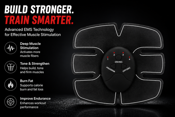 Wireless ABS Stimulator – EMS Muscle Toning Belt for Abs